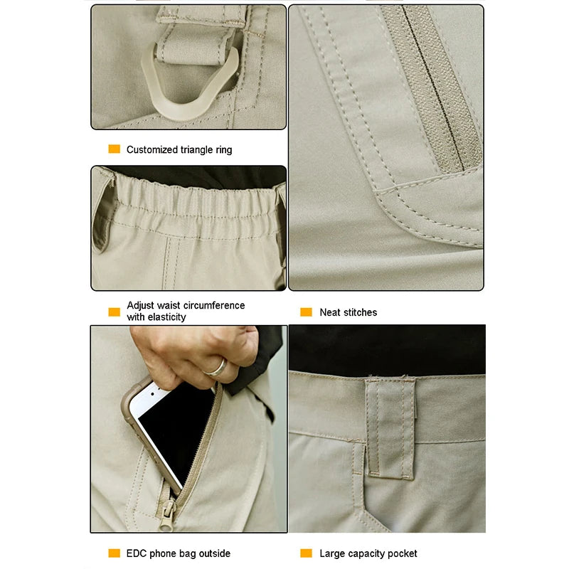 TRVLWEGO Men's Tactical Cargo Shorts Quick Dry Hiking | SAMAG