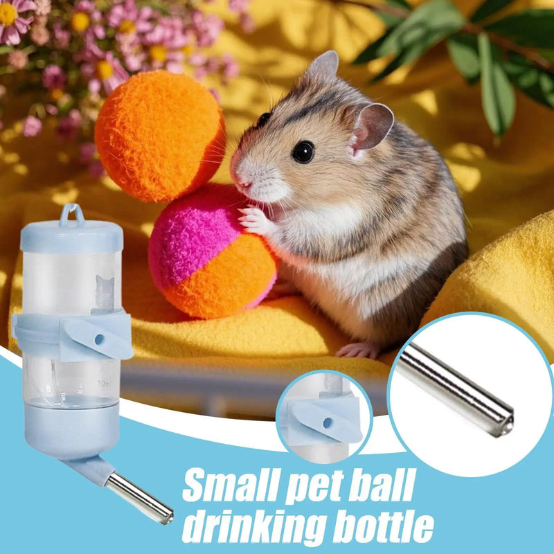 Water Bottle for Hamster Ferrets Water Dispenser No Drip Drinker Small Accessories for Cage Gerbil Dwarf Hamster Hedgehog Pet