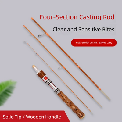 4 Sections Spinning Fishing Rod UL Power Carbon Casting | SAMAG