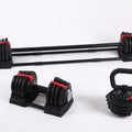 Smart 3-in-1 Adjustable Cast Iron Dumbbell Set Barbel | SAMAG