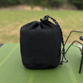 2 In 1 Folding Frying Pan Cooking Pot Aluminum Alloy Camping Cookware Set Barbecue Square Pot Pan for Fishing Hiking Riding
