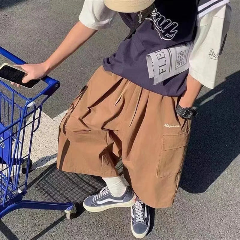 Cool Summer Hip Hop Cargo Shorts for Men's Slim Loose Ins | SAMAG
