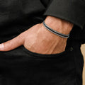 4pcs Men's Chain Bracelets,Stainless Steel Adjustable Box Chain Wristband,Stylish European Male Jewelry Gifts