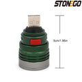 Mini Portable USB Flashlight Zoomable 3 Modes Bright Aluminum Alloy Power Bank Torch Light