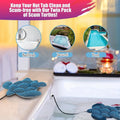 Hot Tub Scum Absorber - Reusable Spa Oil Absorbing Sponge Floating Scum Ball For Jacuzzi & Bathroom Cleaning