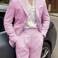 BYLUNTA Mens Suit 2 Piece Slim Fit Stripe Suits Tuxedo Blazer Jackets Pants Set Summer Beach Wedding Outfit for Mennt)