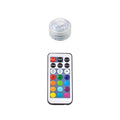 Mini Submersible LED Lights Small Underwater Tea Lights Candles Waterproof with Remote Battery Operated for Home Party Wedding