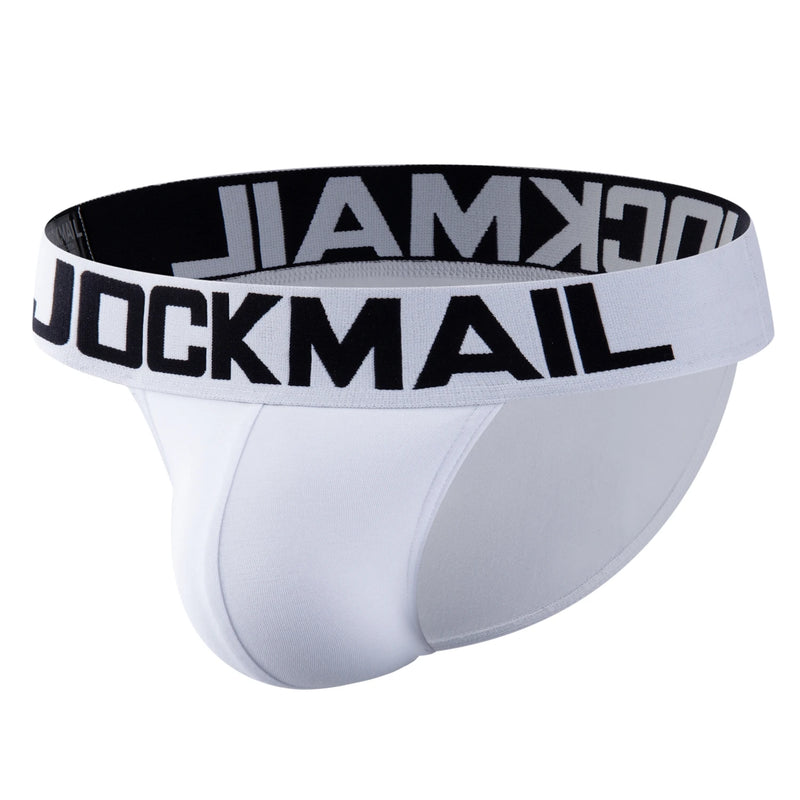 JOCKMAIL brand mens bikini underwear cotton classic basics sexy men briefs U Convex calzoncillos hombre cueca gay men Underpants