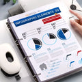 4-Hole A4 Paper Punch Binder Loose Leaf File Folder with Insert Pages Coil Binding Ring Binder for Home Office School Documents