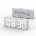 LED Alarm Clock Electronic Student Digital Clock Voice Control Dual Snooze 12/24H Dual Alarms Temperature Mute Table Clock