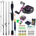 Sougayilang Baitcasting Fishing Rod and Reel Combo 5Section Fishing Rod and 7.2:1 Gear Ratio Reel Full Kit for Bass Carp Fishing