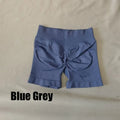 DF L0G0 Women Impact High Waist Seamless Hip Lifting Shorts Elastic Breathable Fitness Yoga Running Workout Shorts