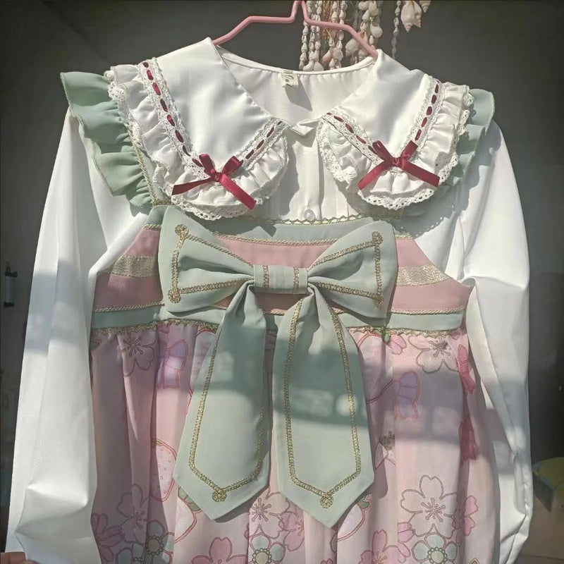 Japanese Lolita Style Lace Ruffles Blouses Summer Women - View 4 | SAMAG