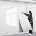 40 Waterproof Bathroom DIY Wall Decor Panel Self-Adhesive Marble Tile Living Room Background Wall Sticker Easy Install Wallpaper