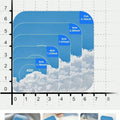 1/70/120/210Pcs Custom Square PVC Stickers Waterproof Personalized for Party, Label, Packaging