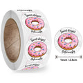 50-500pcs Round Donut Stickers Homemade Bakery Baking Colorful Decoration Labels Kids Party Scrapbooking Stationery Stickers
