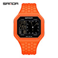 SANDA 6367 New Fashion Electronic Watch Men's 50m Waterproof Night Light Multi Functional Student Trend - Visuel 8 | SAMAG