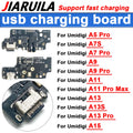 For Umidigi A5 A7 A7S A9 A11 A13 A13S A15 A11 Pro Max USB Charging Board Flex Cable Port Phone Microphone Charger Flex Connector