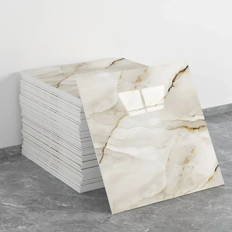 10-50PCS Imitation Marble 3D Ceramic Tile Wall Renovation Decoration Sticker Waterproof Self-adhesive Homeelf-adhesive Wallpaper