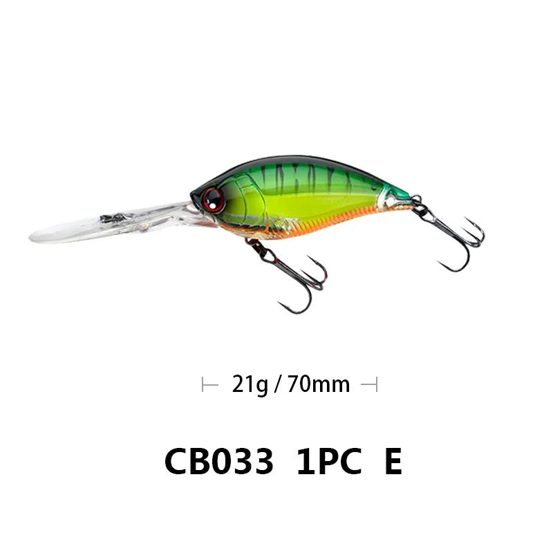 70mm/21g 75mm/22.5g Crankbait Fishing Lures Artificial | SAMAG