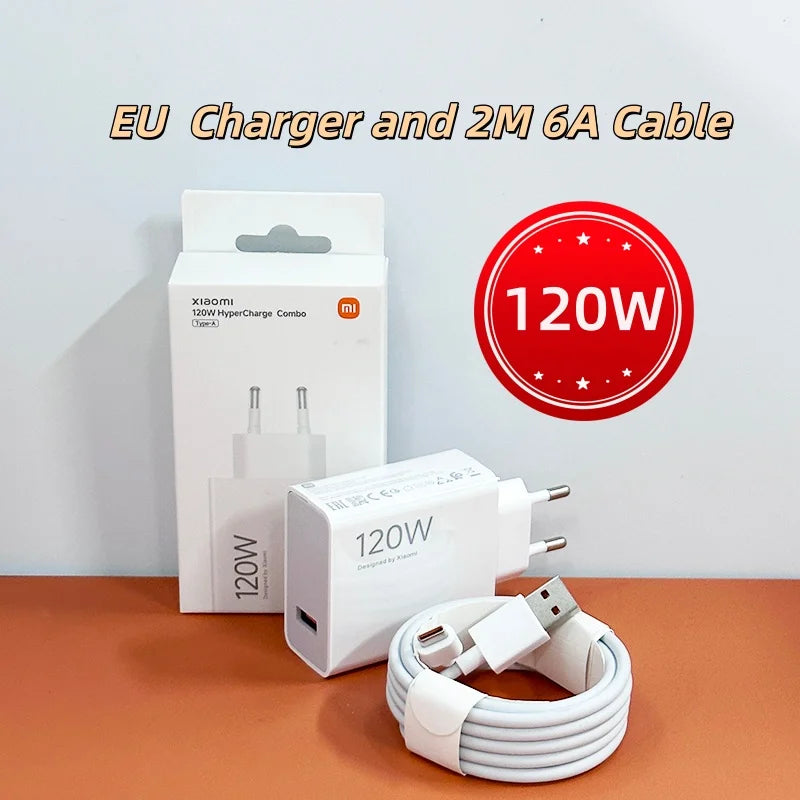 Original Xiaomi Charger 120W 100W Fast Charge Phone Charger USB C Cable for Xiaomi 17 15 14 13 12 14T 13T 12S Pro Lite Redmi