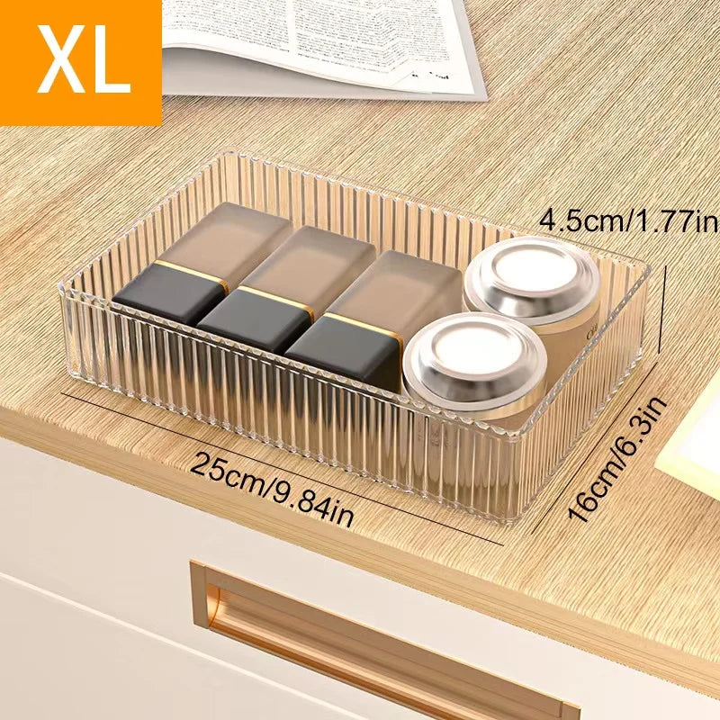 Drawer Transparent Visual Jewelry Accessories Storage Box Plastic Household Items Cosmetics Organizing Box