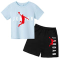 Kids 2 - Piece Letter Print Sports Outfit - Short Sleeve - View 15 | SAMAG