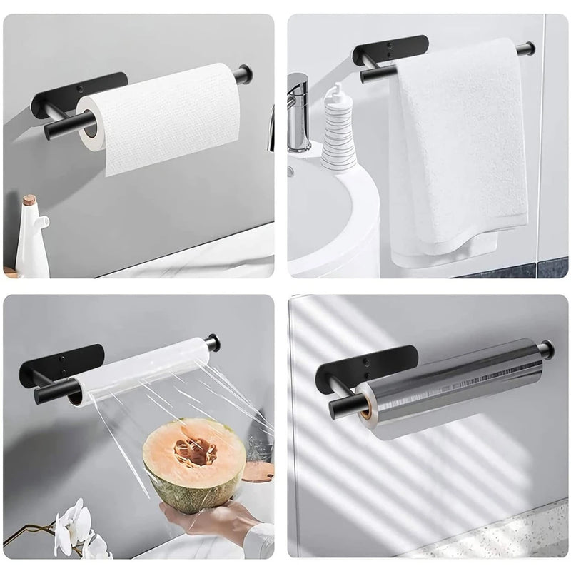 33cm Paper Towel Holders For Kitchen, AdhesiveToilet Tissue Dispenser, Cabinet Storage Organizer, Rack For - View 2 | SAMAG