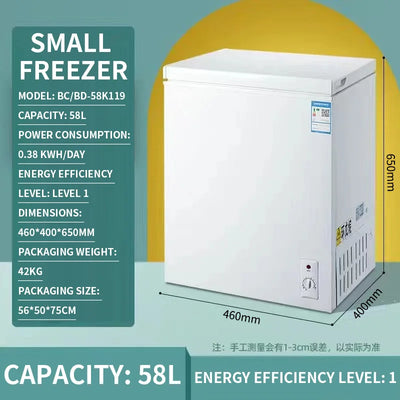 58L/72L Small Freezer, Energy Saving Chest Deep with 6 | SAMAG