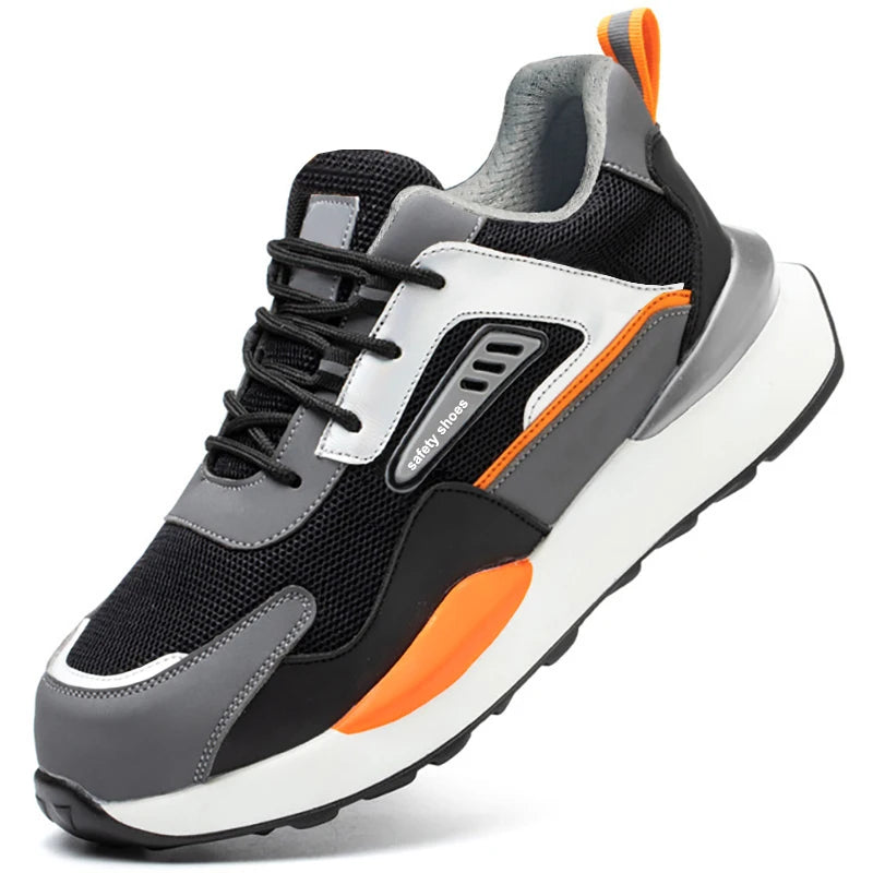 Anti-smash Anti Puncture Functional Shoes Men Safety Shoes Steel Toe Shoes Male Indestructible Mining boots Work Shoes Sneakers