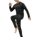 2Pieces/Set Print Long Johns Thermal Underwear Men Velvet Fabric Warm Pants Winter/Autumn Warm Suit Camouflage Men Sleepwear Set