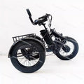 20-Inch folding fat tire electric tricycle, pedal tricycle snow lithium battery bicycle 48V
