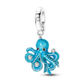 925 Sterling Silver Ocean Theme Charm Beads For Women Blue Wave Dolphin Seashell Compatible Summer Beach Vacation Jewelry