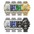 OLEVS 9910 Mens Watch Original Luxury Brand Waterproof Luminous  Automatic Mechanical Watch Dual Calendar Watch Box Reloj