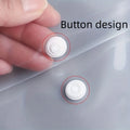 20 packs, plastic envelope, transparent reusable poly envelope waterproof folder with buttons, A4 size, for school office suppli