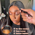 250% 40Inch Straight Lace Front Wigs Human Hair 13x6 HD Lace Frontal Wig 13X4 Bone Straight Human Hair Wig Pre Plucked For Women