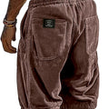 Men's Retro Corduroy Casual Shorts Fashion Solid | SAMAG