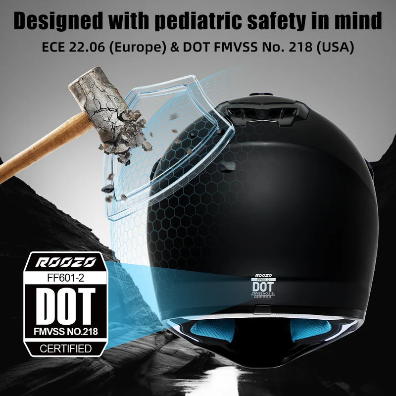 Child Motocross Helmet Meets DOT Safety Standard - View 2 | SAMAG