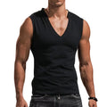 Men's vest V-neck vest solid color casual breathable slim sleeveless T-shirt men's wholesale