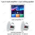 4 Inch Home Theater System 3inch Ceiling Speaker Surround Sound Multi-Room Audio Touch Screen Bluetooth In-Wall Amplifier