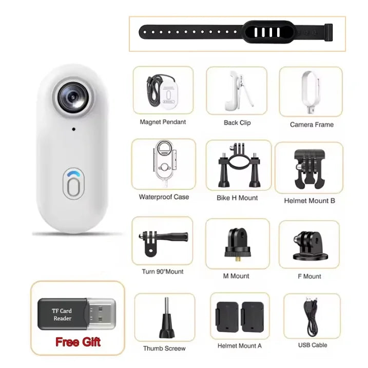 4K Outdoor Sports Camera 1080P Mini Camera In Helmet Motorcycle Bike Filming Waterproof  Bicycle Action Video Recording Body Cam
