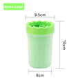1Pc Pet Plastic Foot Wash Cup S L XL Large size silicone brush Dog cat clean foot mud removable cleaning Foot