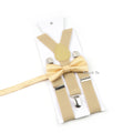 Fashion Men Kids Suspender Bowtie Sets For Wedding Party Festival Gift Brown Khaki Elastic Y - back - Visuel 30 | SAMAG
