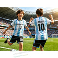 Special Messi 10 Football Jersey Tee Shorts Set Women Men - View 6 | SAMAG
