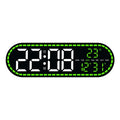 Large Digital Wall Clock Temperature and Date Week Display Electronic LED Table Alarm Clocks Brightness Adjustable 12/24H Format