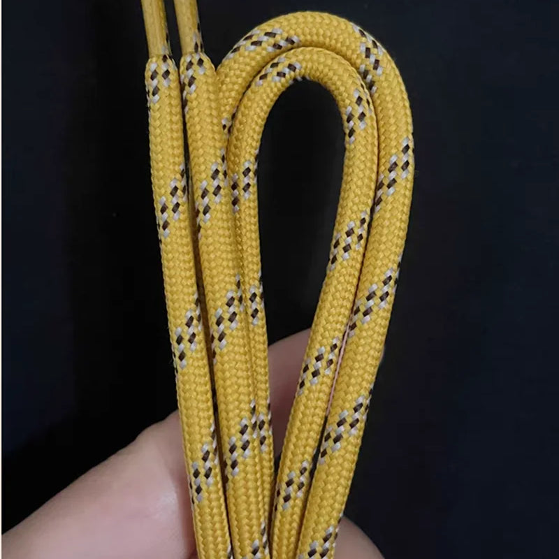 1 Pair Dot Thread Twill Round Rope Shoelaces Sneaker Sport DE Training Shoes White Leather Leisure Casual DIY Shoes Lace