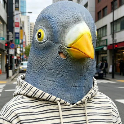 Pigeon Mask Costume Novelty Halloween Party Bird Head | SAMAG