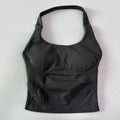 1-2pcs Gym Set Women Backless Tank Tops High Waist Scrunch Seamless Shorts High Waist Yoga Leggings Workout Sets Gym Suit