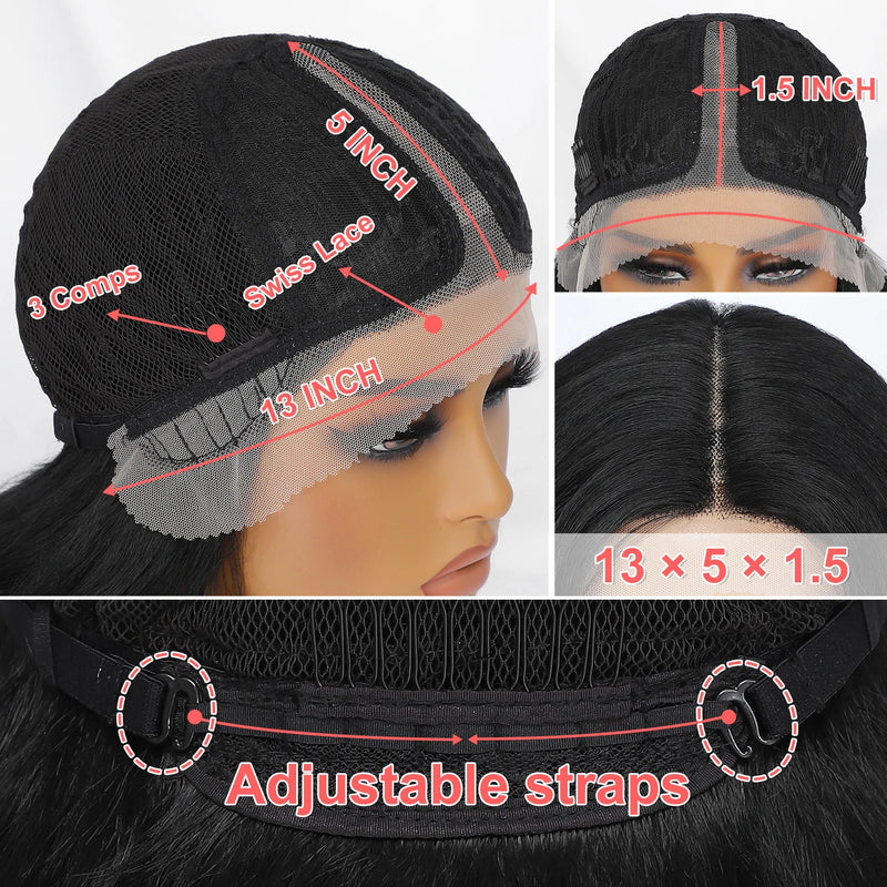 Latisha Lace Front Wigs Synthetic 24 Inch T Part Wigs For Afro Women Latisha Lace Front Wigs With Baby Hair For African Female