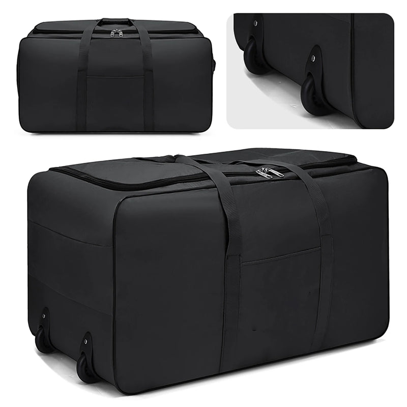 Foldable Wheel Bags Luggages Storage Bag with Wheels Large Capacity Carry On Luggage Carrier Expandable Trolley Suitcase